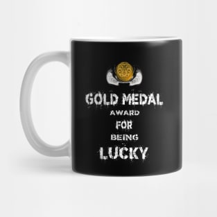 Gold Medal for being Lucky Award Winner Mug